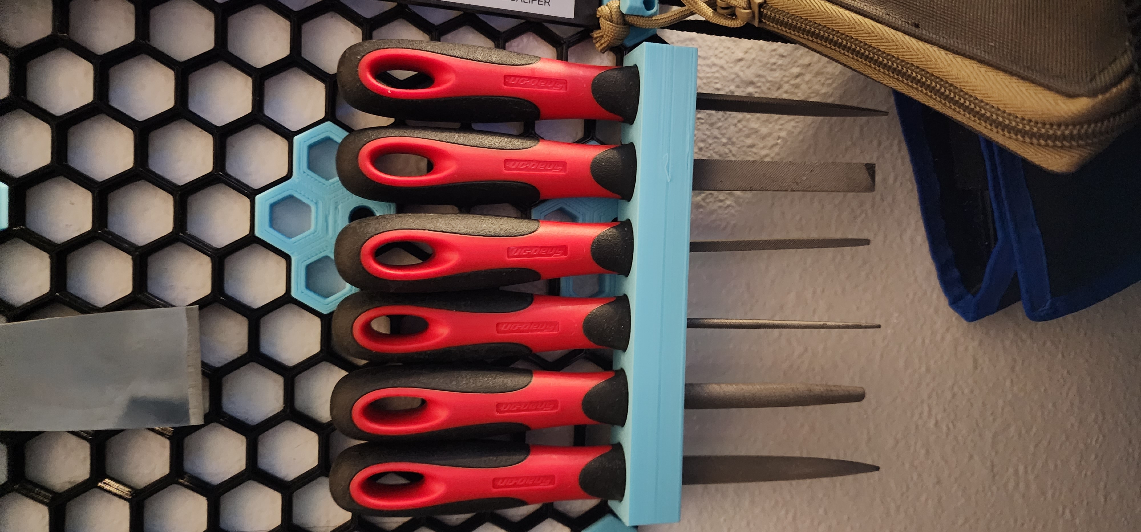 Snap-On File Holder Honeycomb Wall Storage