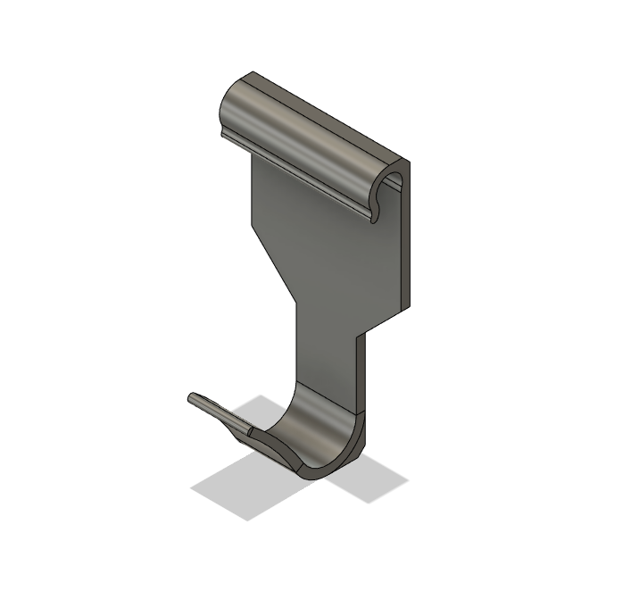 Miniatura 4 do modelo 3D Shower Hook for Wire Caddy