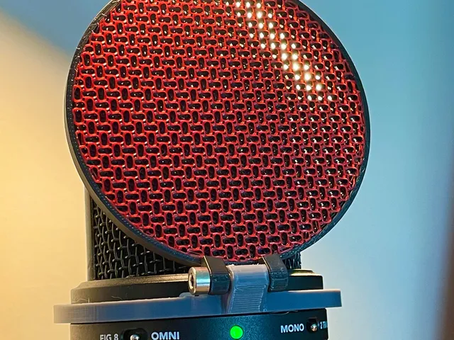 Printable Pop Filter for Your Microphone
