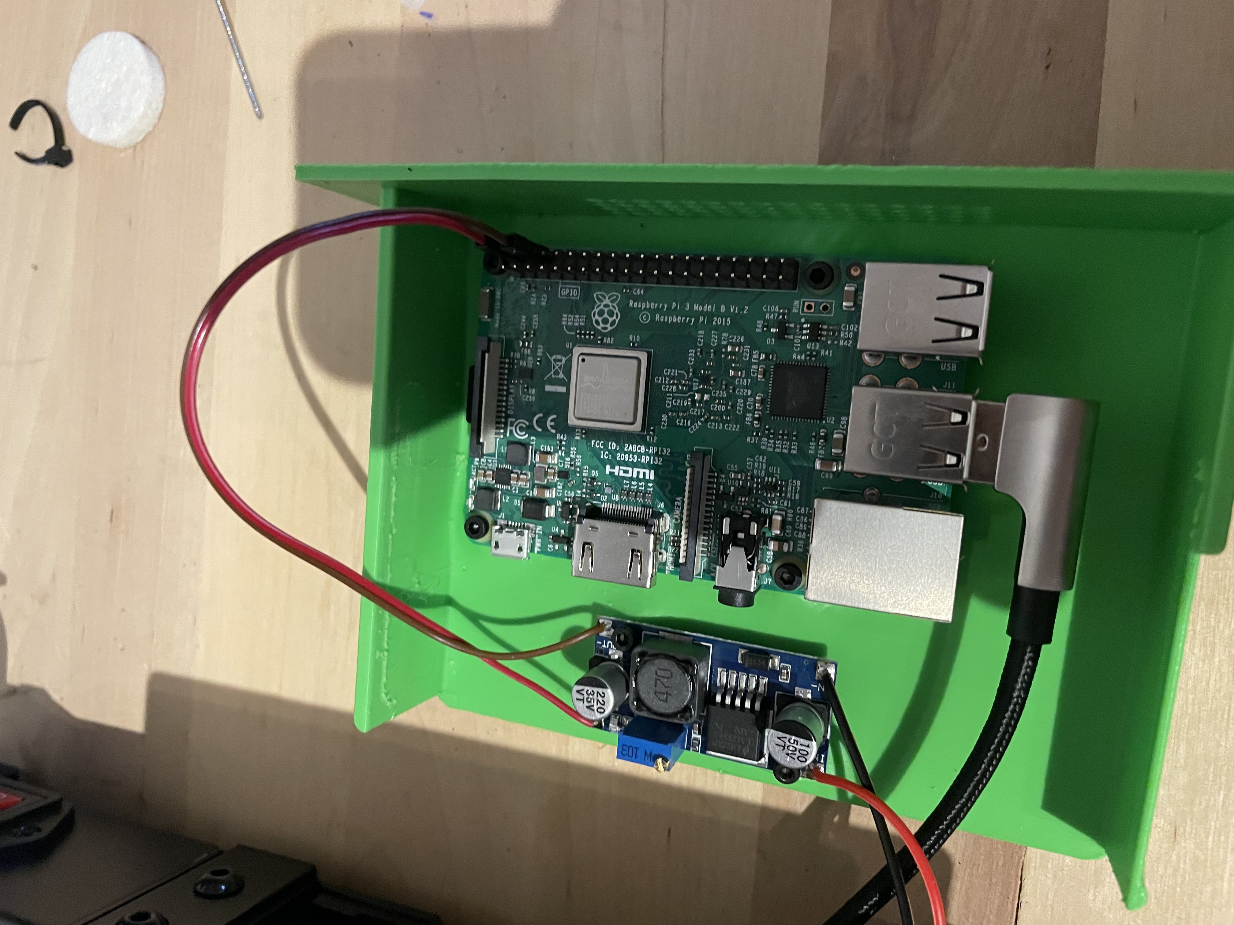 Ender 2 Pro Drawer for Pi 3 & LM2596