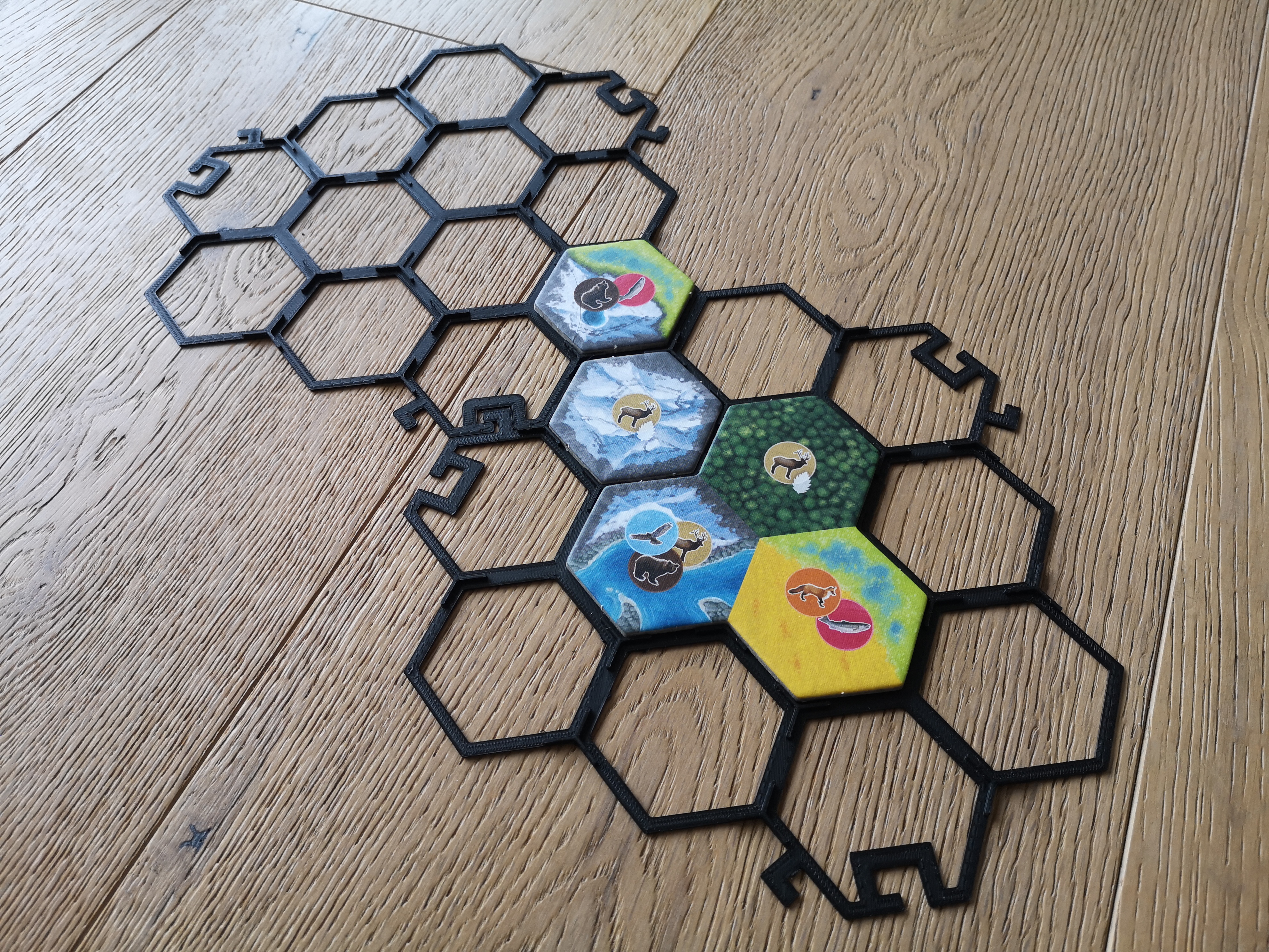 Cascadia Hex Tiles Grid