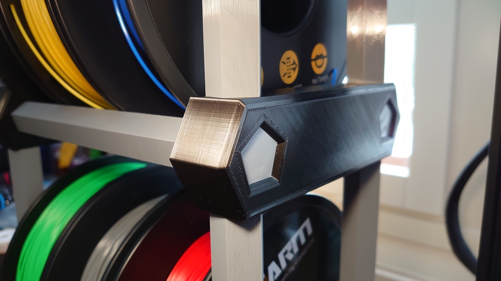 Miniatura 3 do modelo 3D Modular filament spool rack