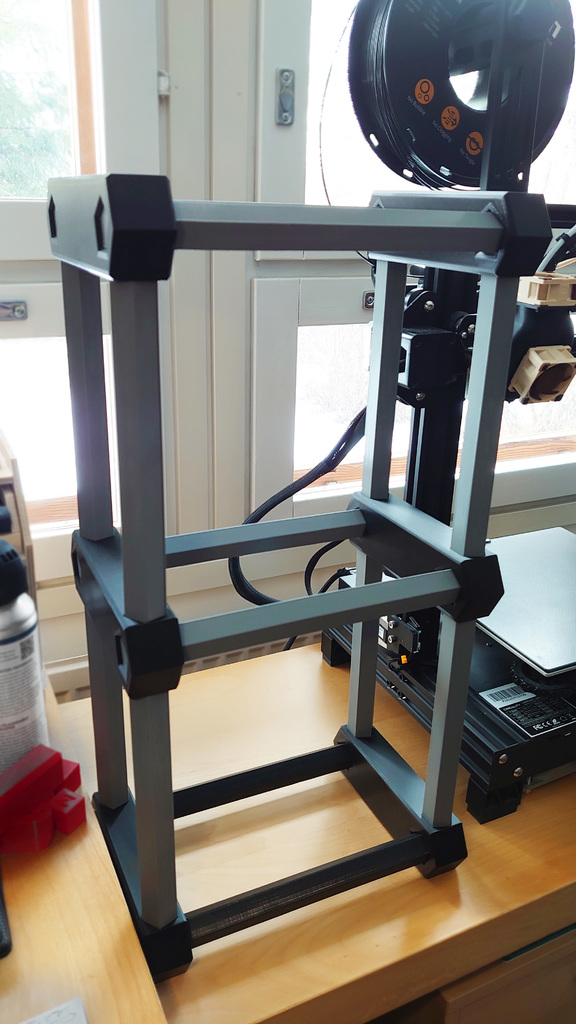 Miniatura 4 do modelo 3D Modular filament spool rack