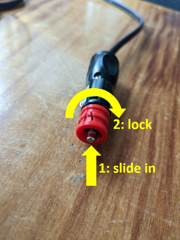 Cigarette lighter plug adapter //12V socket nut by Sebastian3