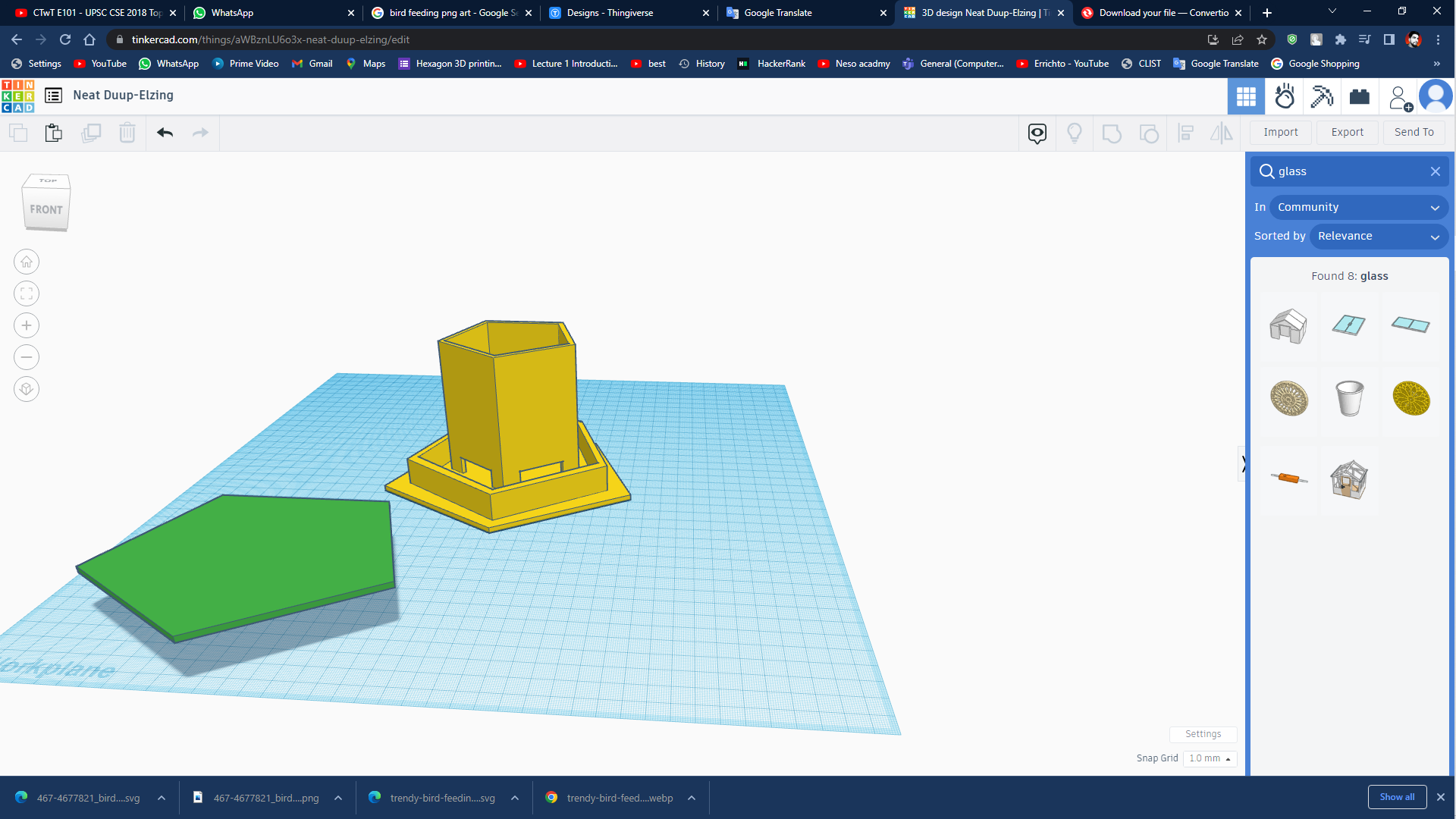 Bird Feeder pentagonal shaped