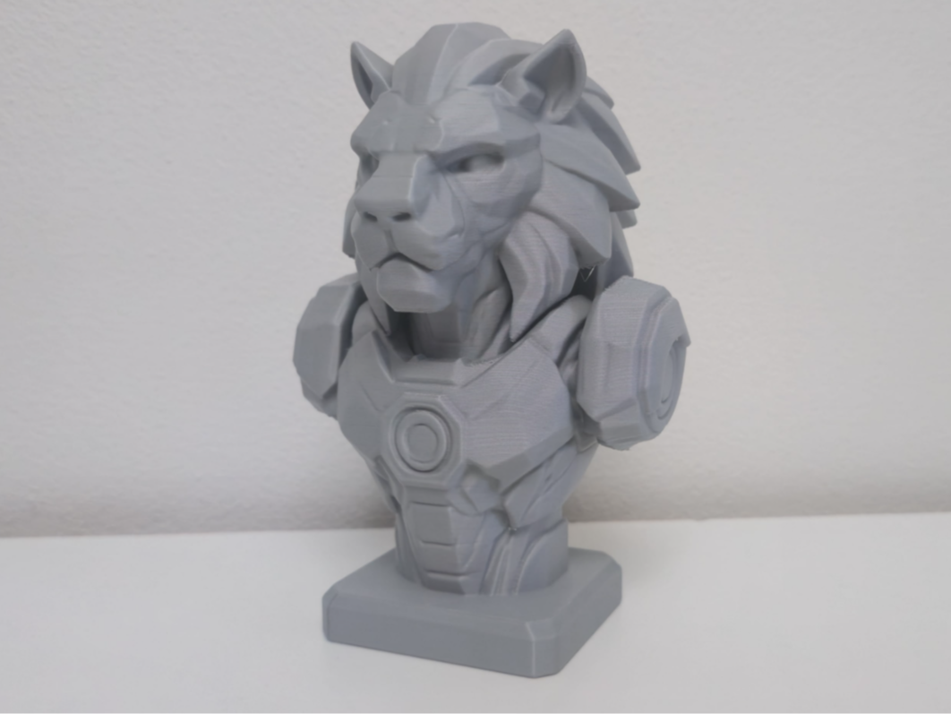 Armored Lion Bust