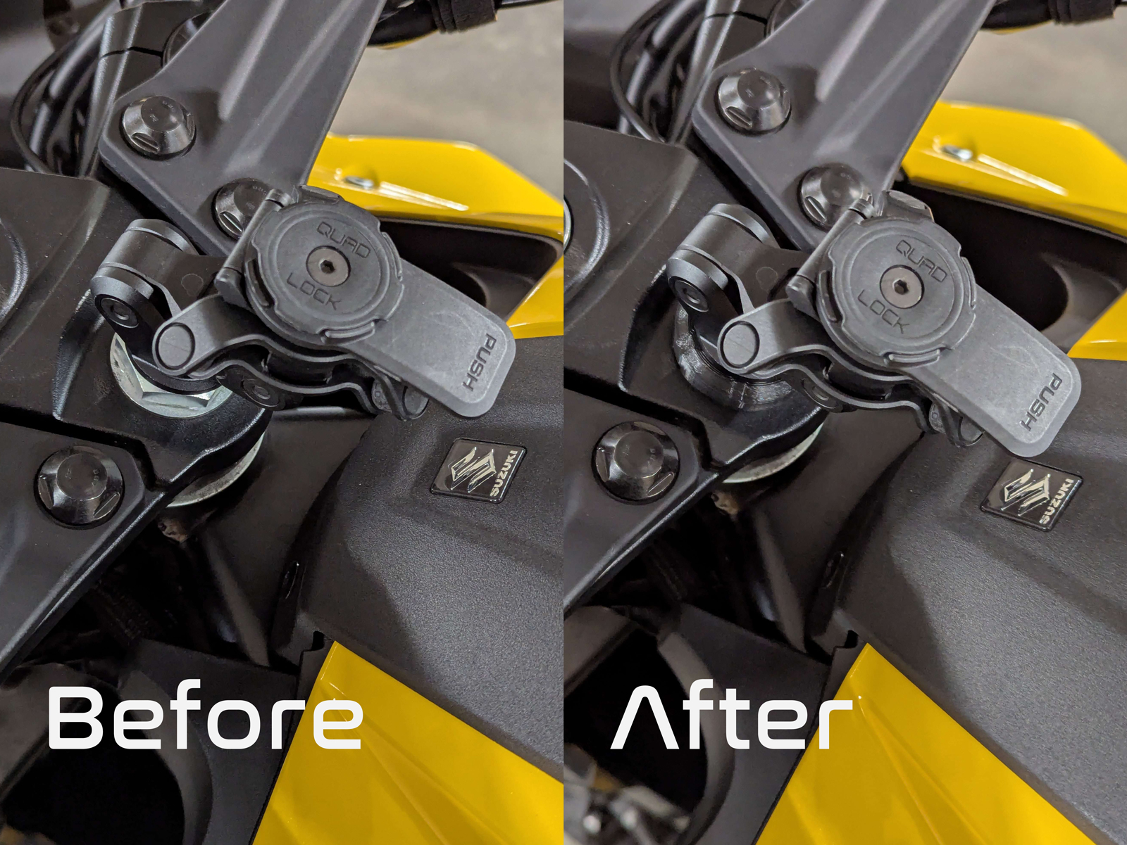 GSX-8R Fork Nut Cover for Quadlock