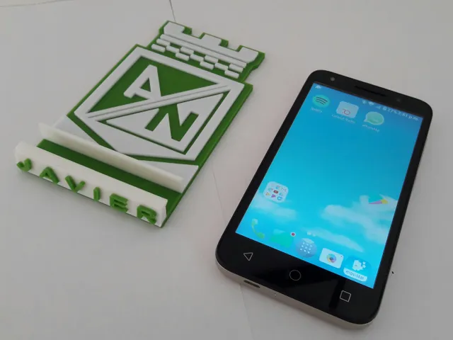 Soporte Celular con escudo de Atlético Nacional