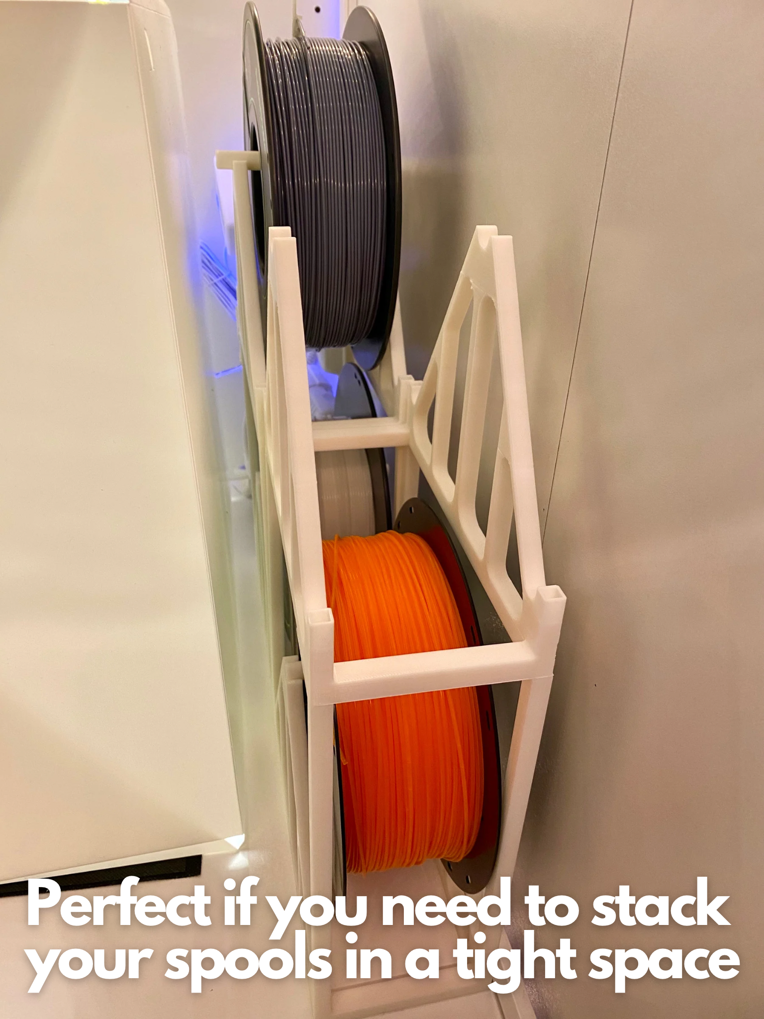 Miniatura 3 do modelo 3D Slim Stackable Spool Holder