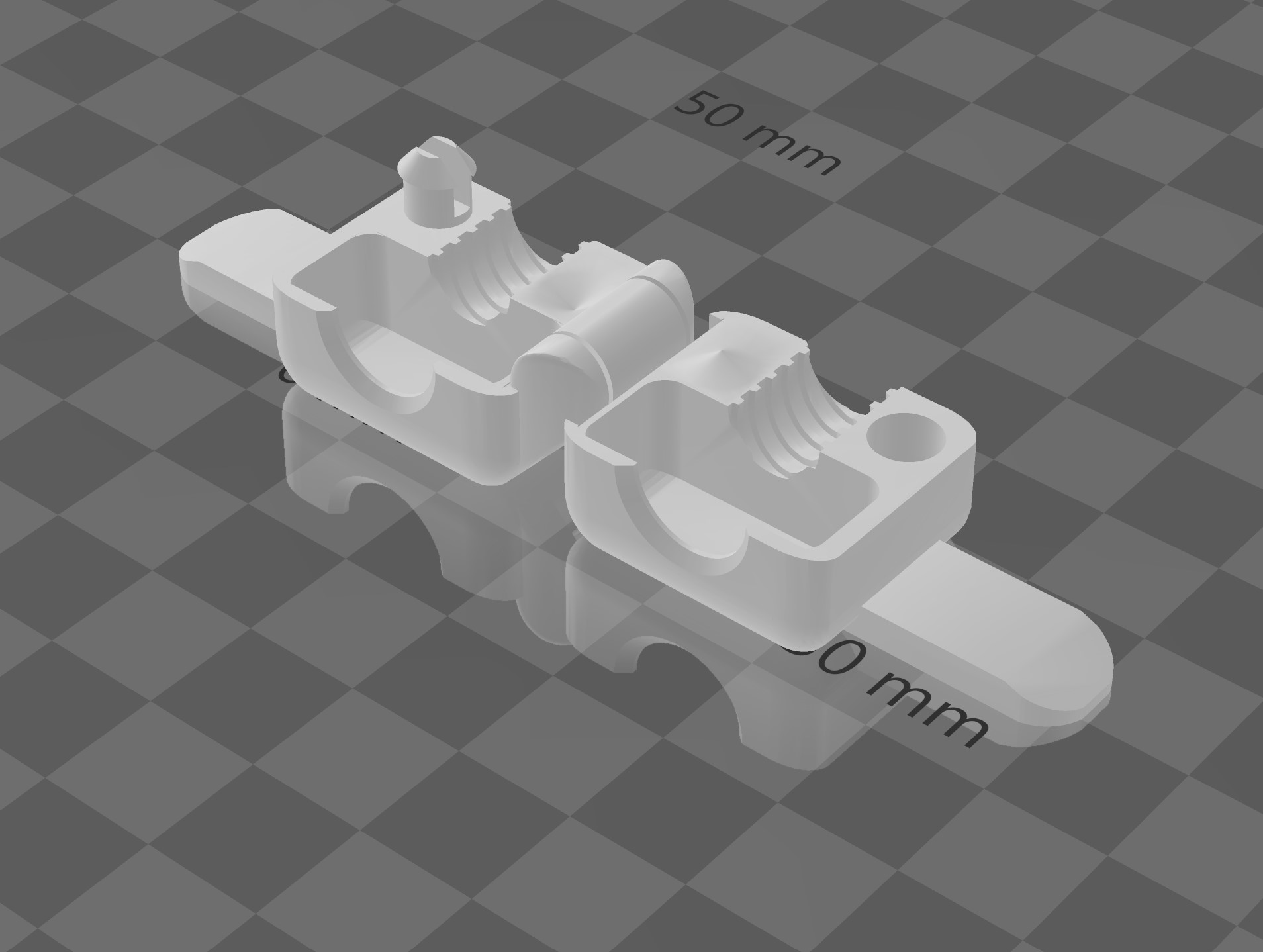 Print in place lead screw cleaner 3D model thumbnail