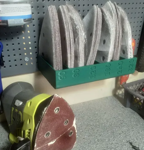 Biltema pegboard Ryobi sander pad holder