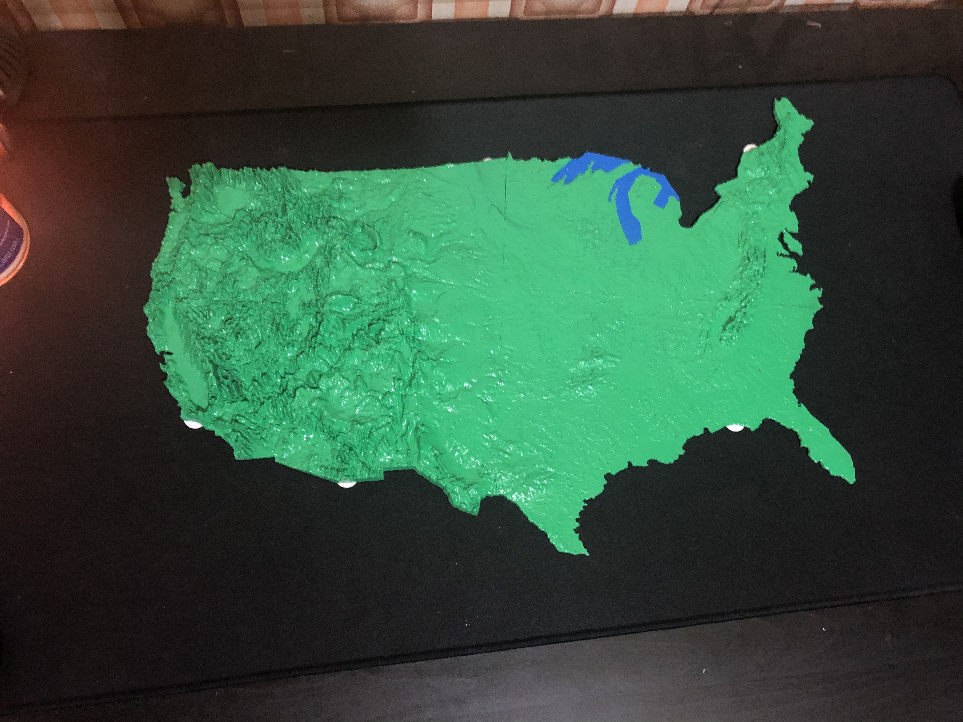 USA Topology Map