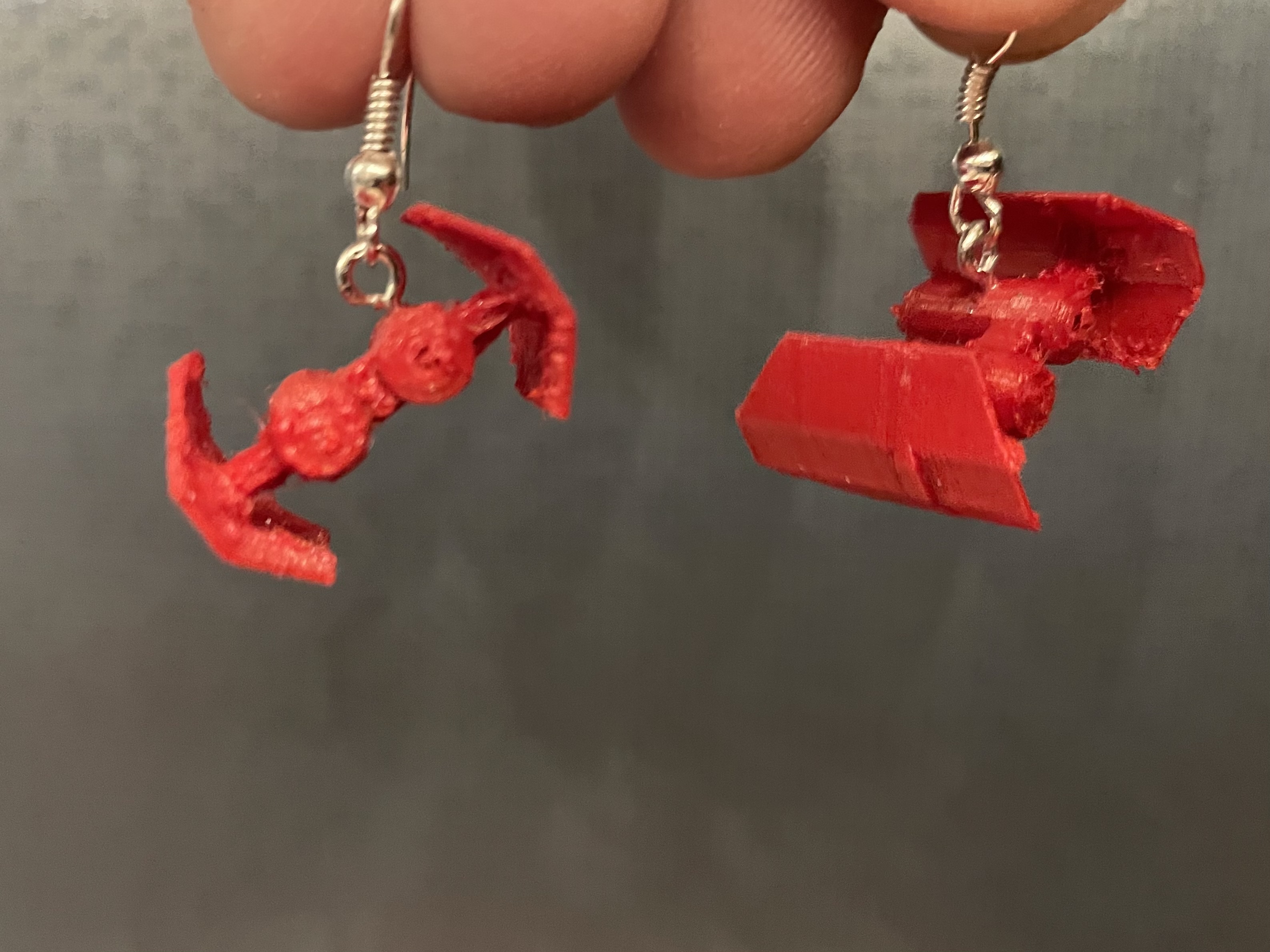 Tie bomber earrings / náušnice Tie bomber