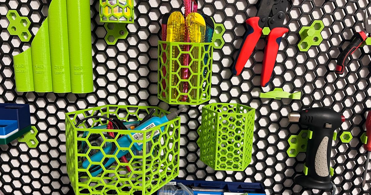 Hexagonal baskets by Chrosta Download free STL model