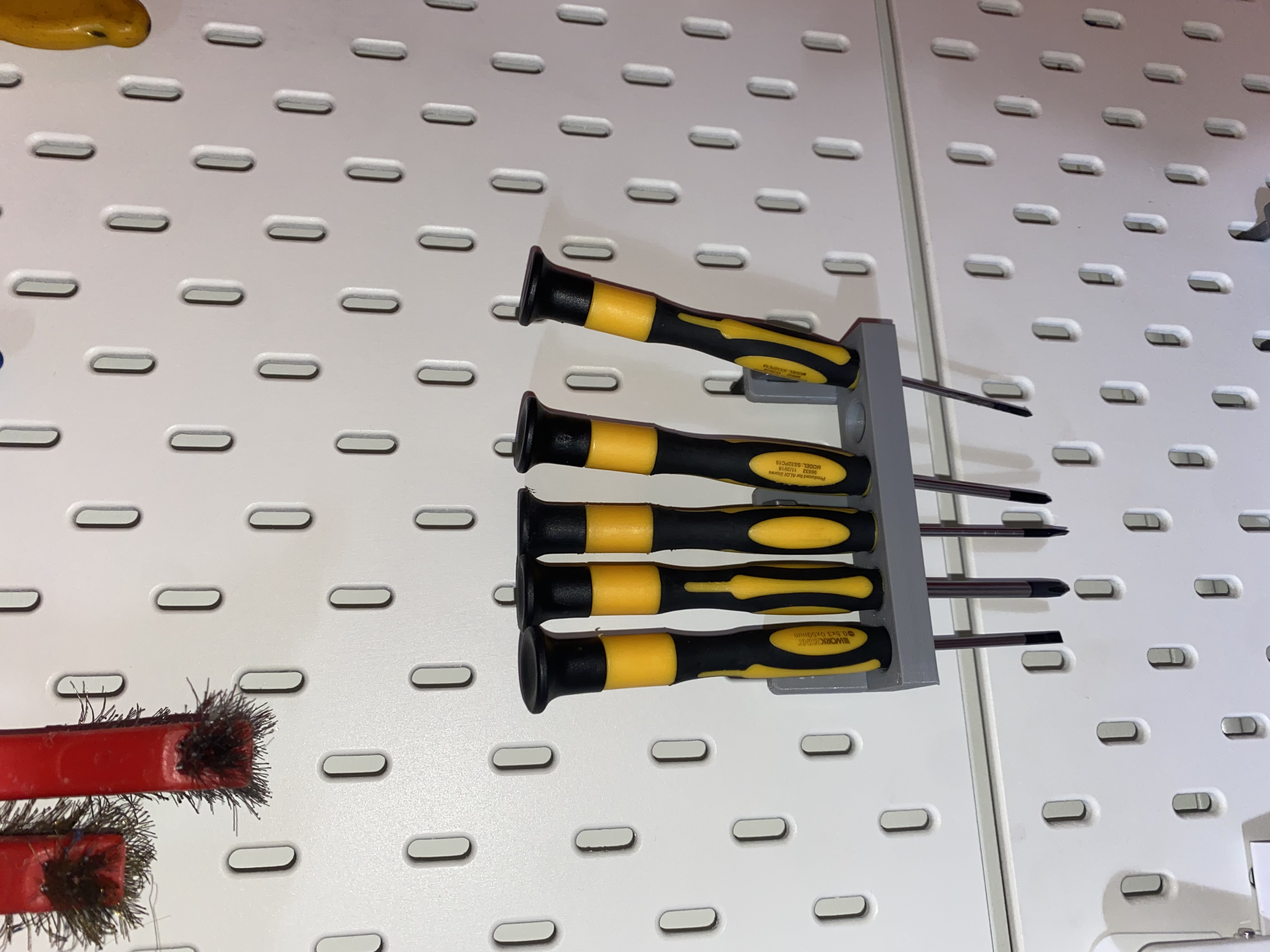 ikea skadis workzone screwdriver holder x 6