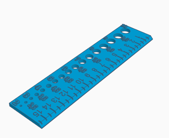 Knitting gauge