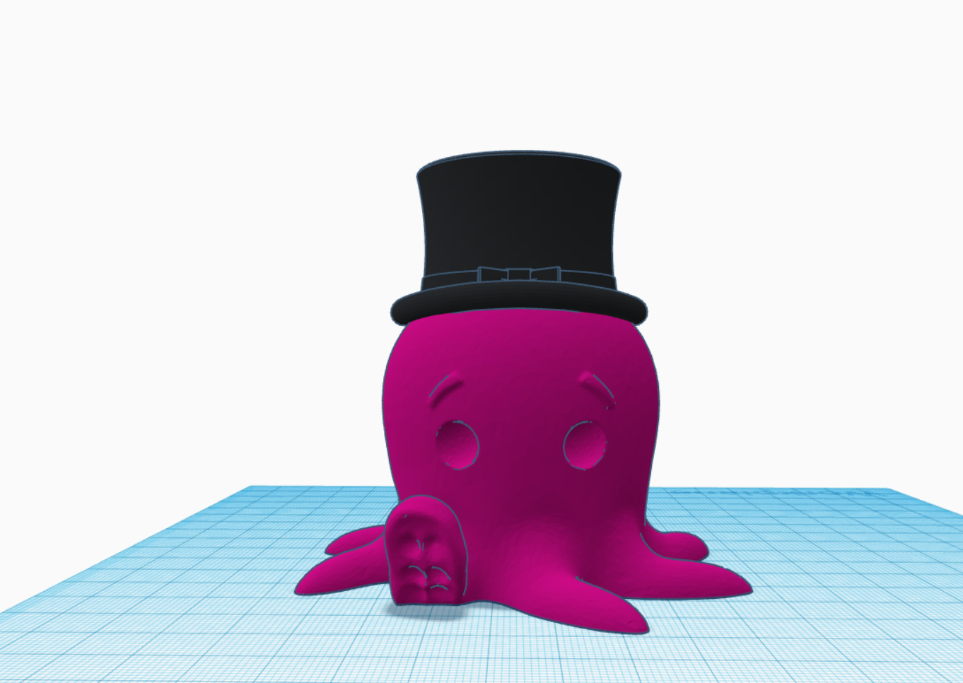 Cute mini octopus with hat
