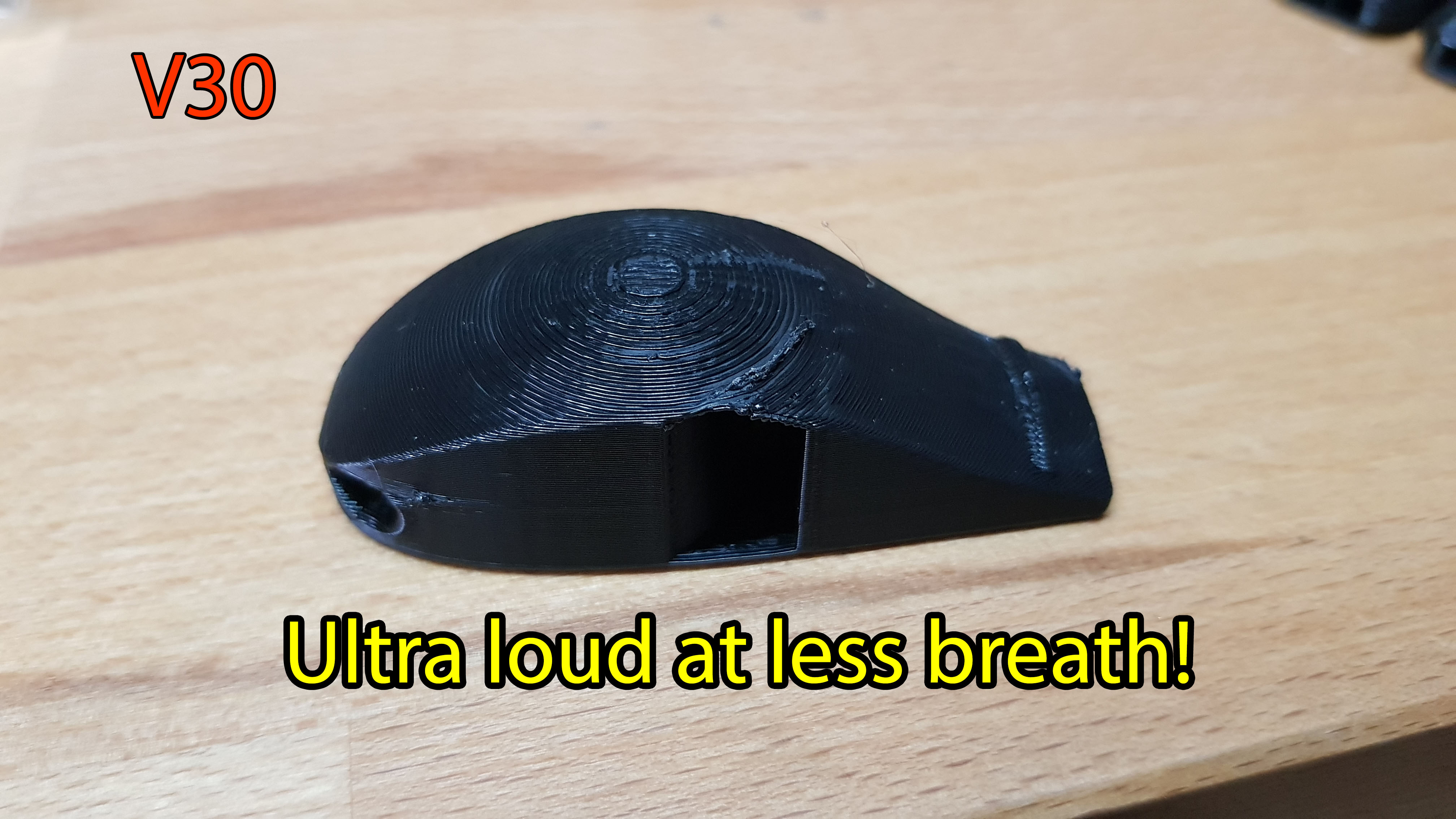 v30 whistle - needs a lot less breath!