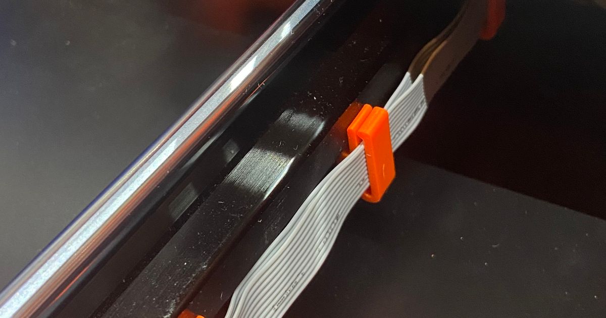 LCD Ribbon Cable Clips von DickF Kostenloses STLModell herunterladen