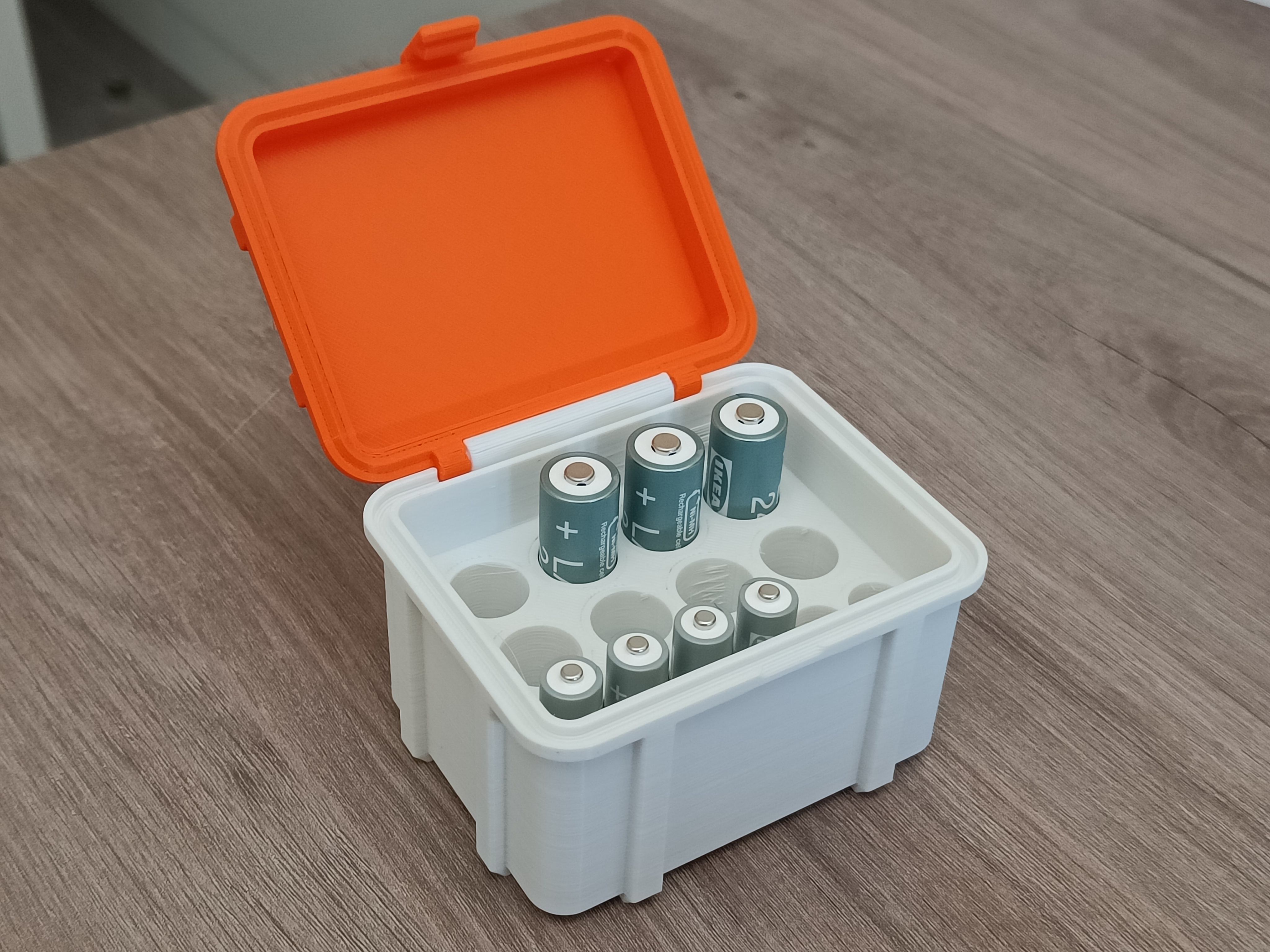 AA-AAA Batteries rugged box