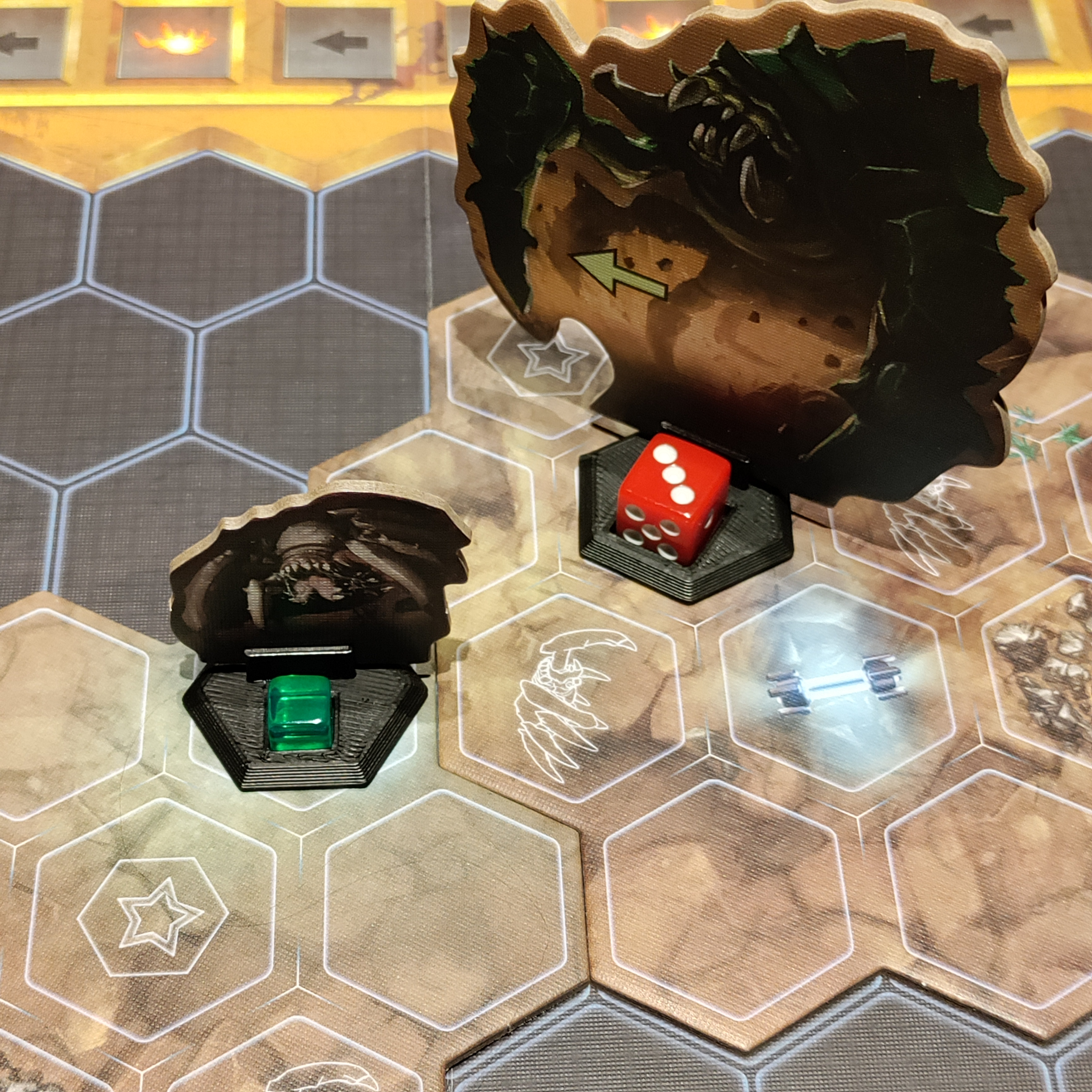 Deep Rock Galactic board game creature bases