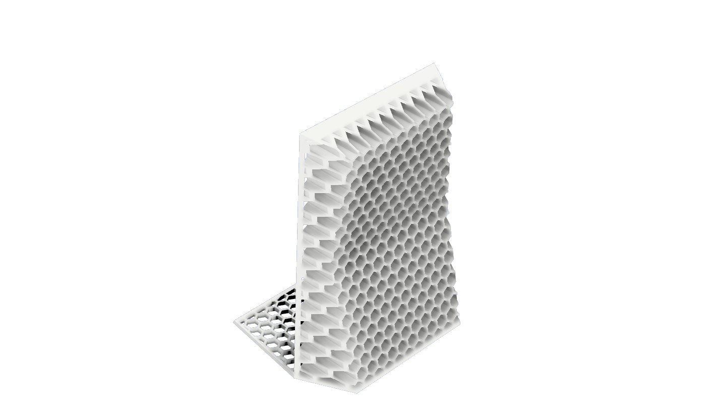 Miniatura 5 do modelo 3D Honeycomb Bookend (Multiple Styles)