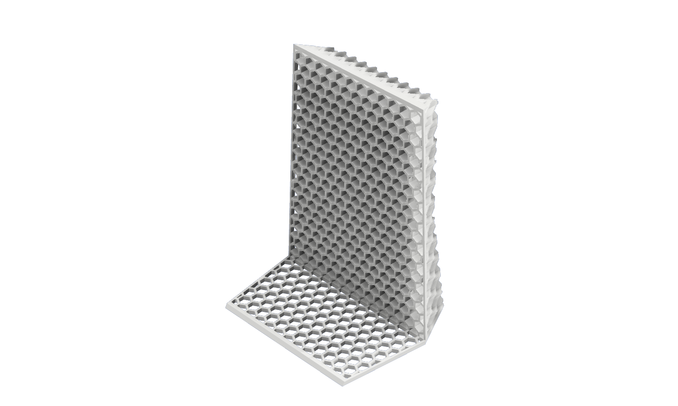 Miniatura 6 do modelo 3D Honeycomb Bookend (Multiple Styles)