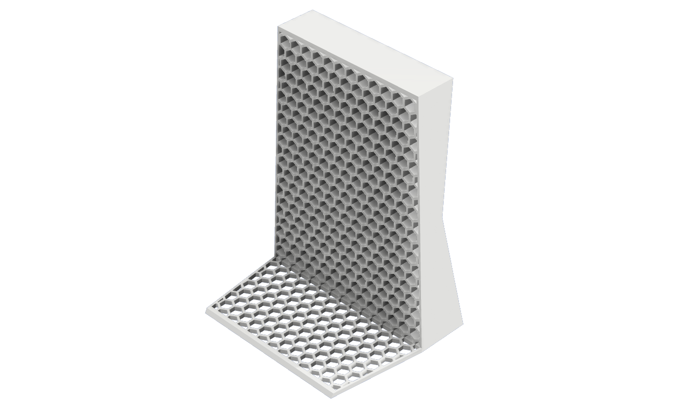 Miniatura 7 do modelo 3D Honeycomb Bookend (Multiple Styles)