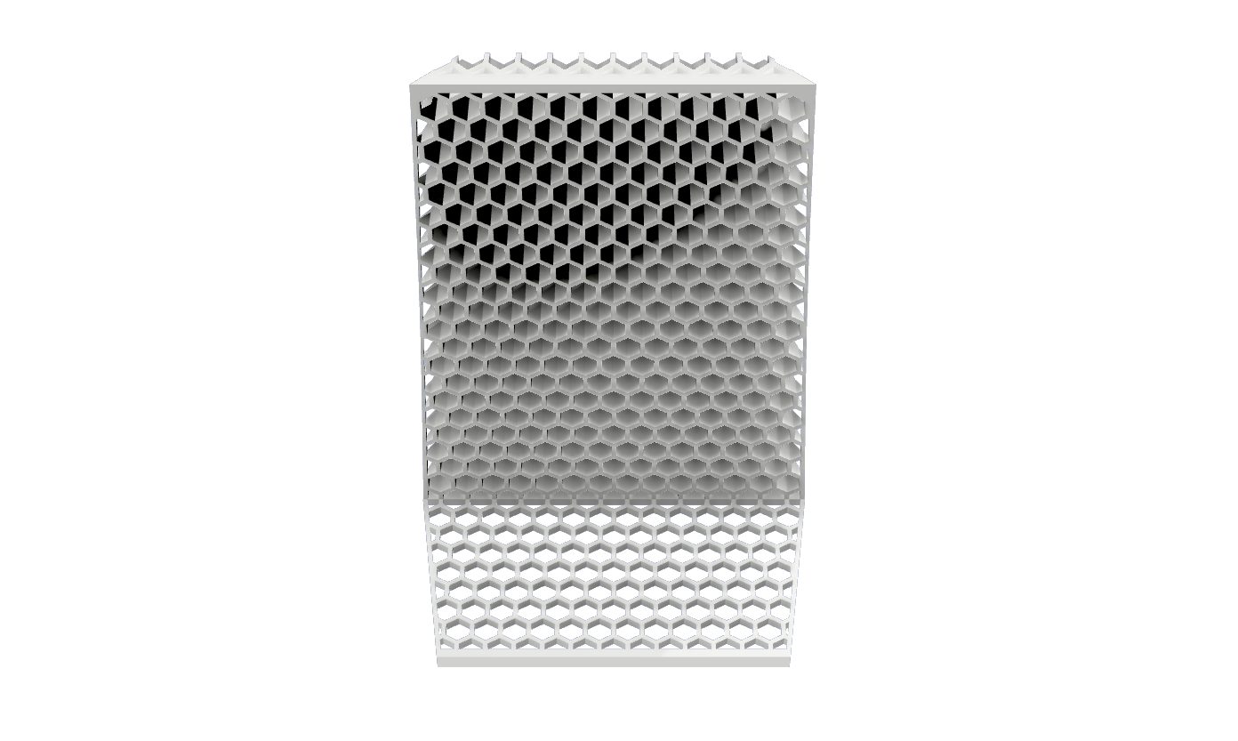 Miniatura 15 do modelo 3D Honeycomb Bookend (Multiple Styles)