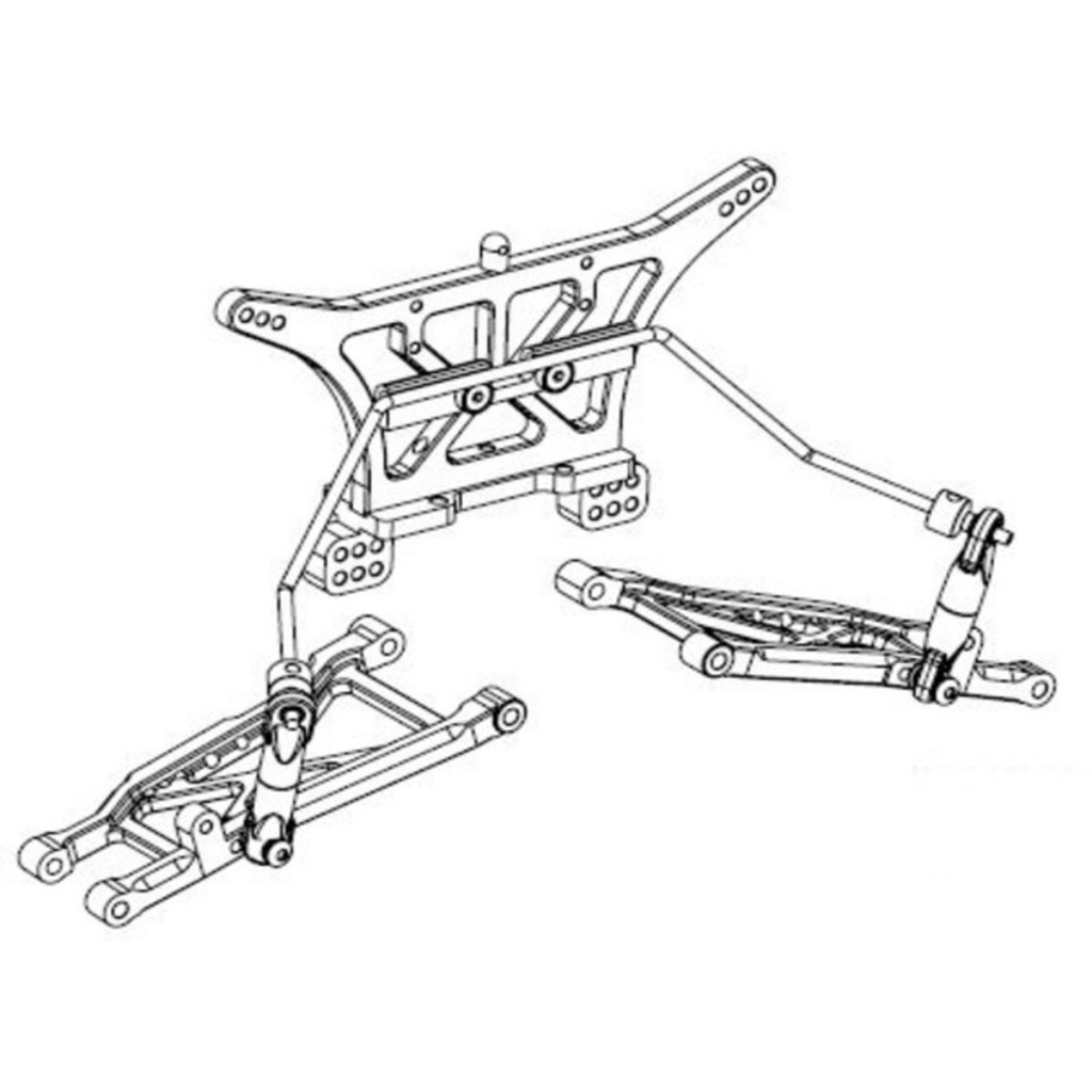 Traxxas Slash 2WD LCG Sway Bar Mount For Rear End Anti Roll Bar Hot