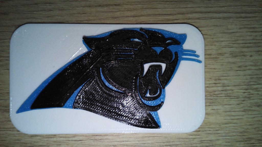 Carolina Panthers Logo by Raab6 | Download free STL model | Printables.com