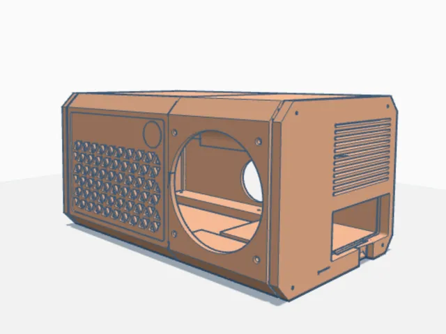 nyacoms's AMD BC-250 Industrial style case modified for ATX (no stock cooler mod)