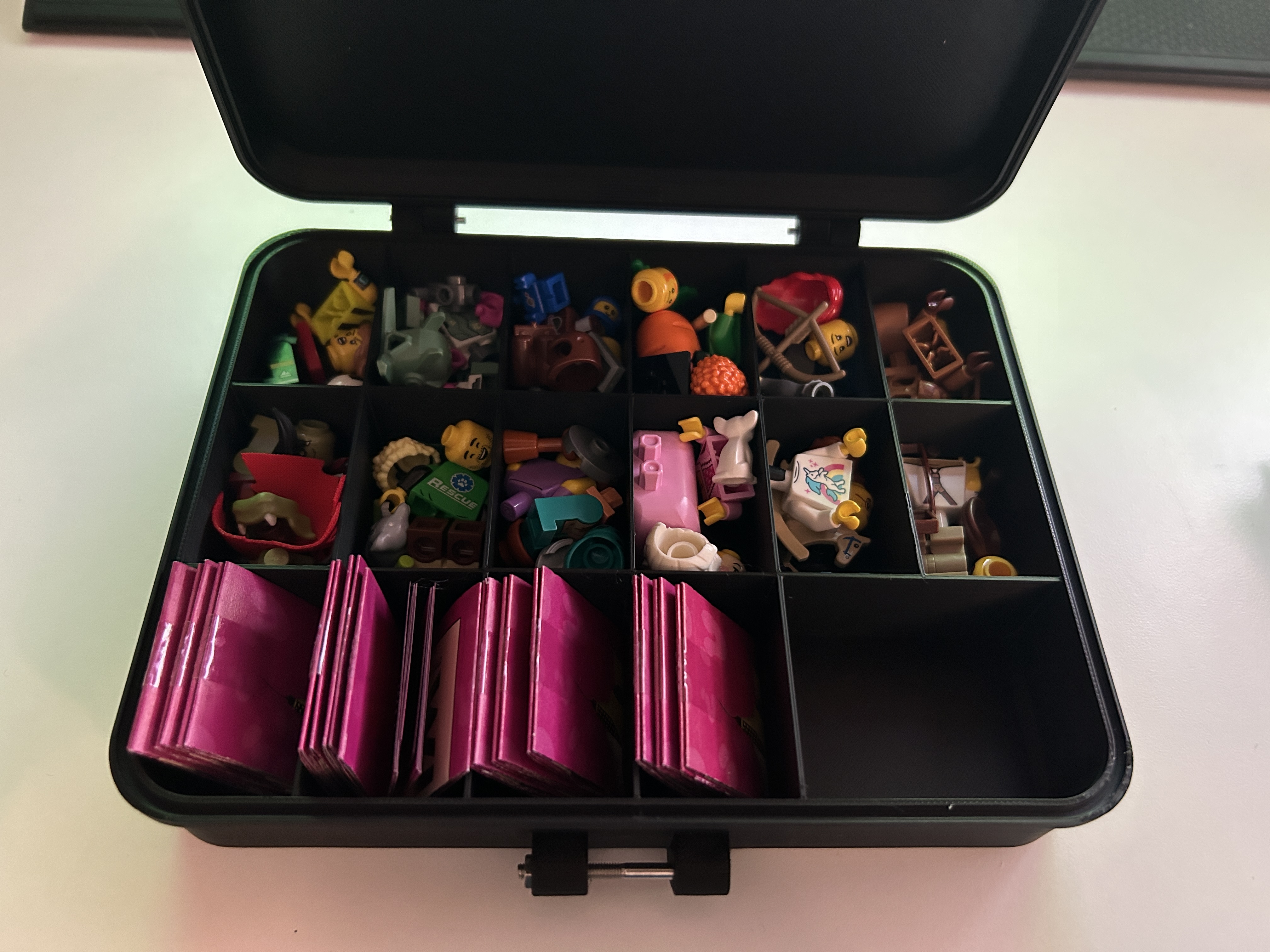 Lego Collectible Mini-figure Storage Box - No Logos on prints