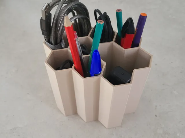 Hexagonal Desk Organizer / Cable Organizer