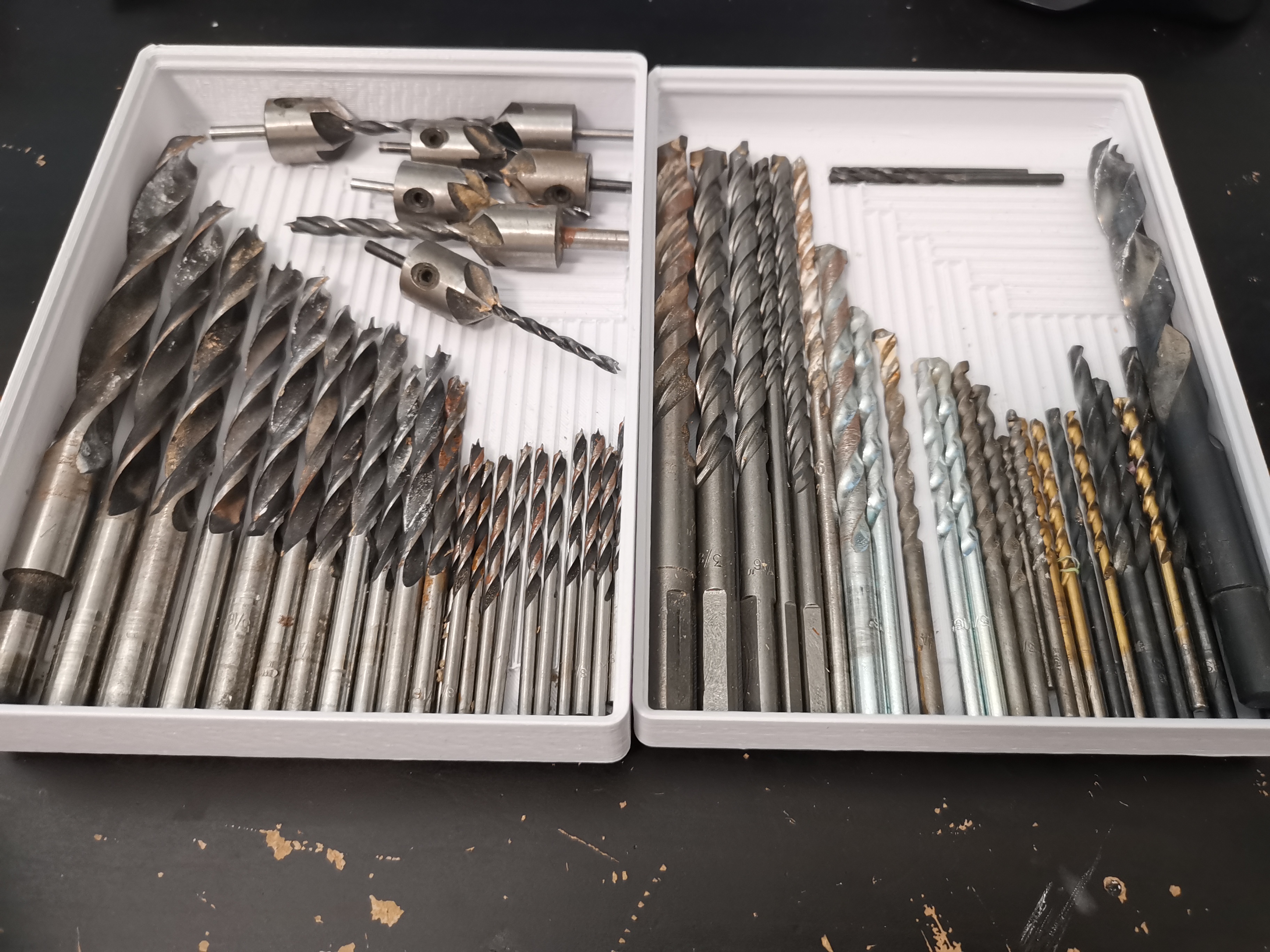 Miniatura 2 do modelo 3D gridfinity 4x3 assorted drill bit storage