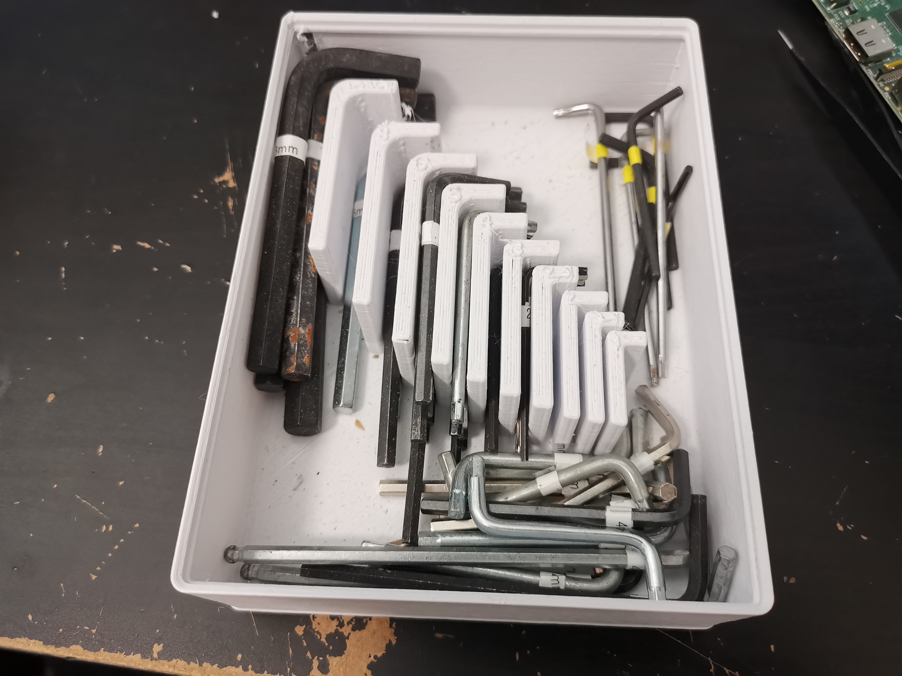 Gridfinity Allen key bulk storage - medium size