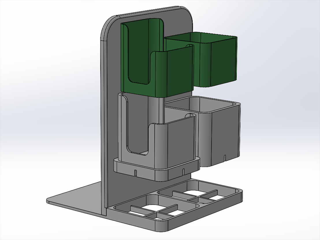Miniatura 4 do modelo 3D Modular Storage Bookend