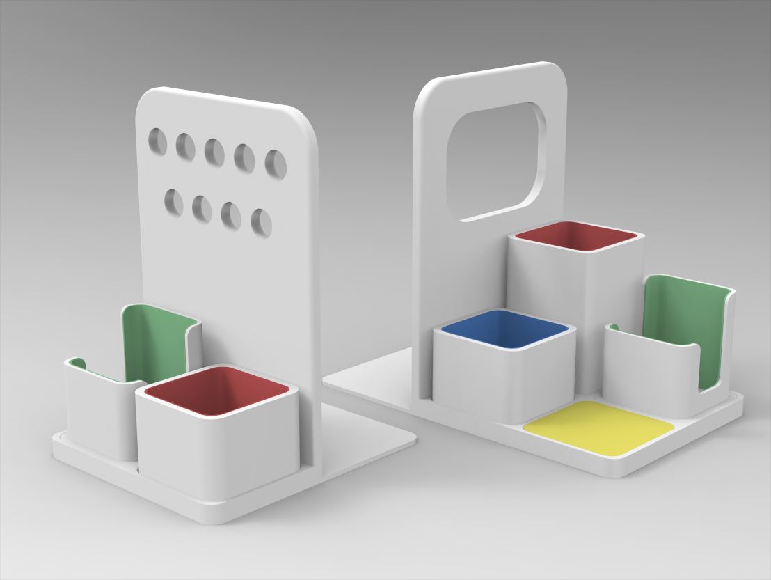 Miniatura 2 do modelo 3D Modular Storage Bookend