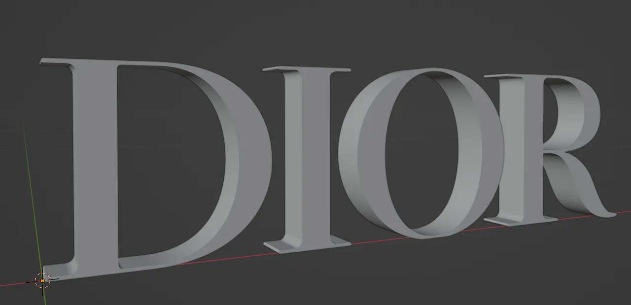 STL file Dior logo 23D printable model to downloadCults