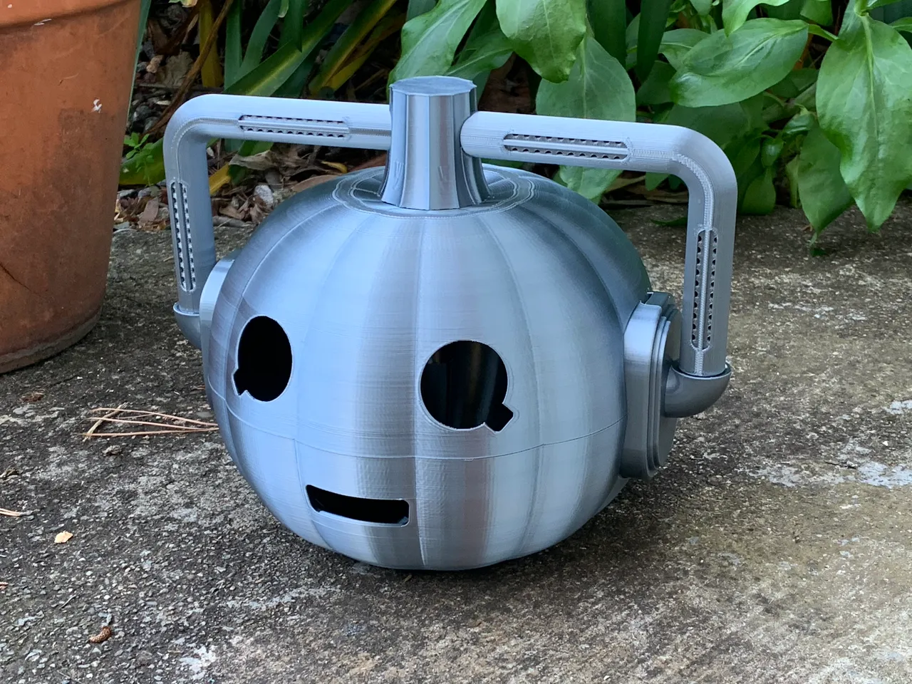 Cyber Pumpkin (Doctor Who Cybermen Inspired) by JonS, Download free STL  model