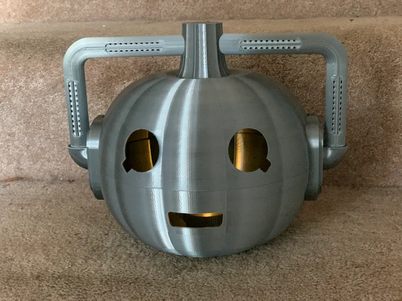 Cyber Pumpkin (Doctor Who Cybermen Inspired) by JonS, Download free STL  model