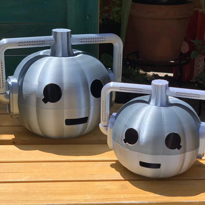 Cyber Pumpkin (Doctor Who Cybermen Inspired) by JonS, Download free STL  model