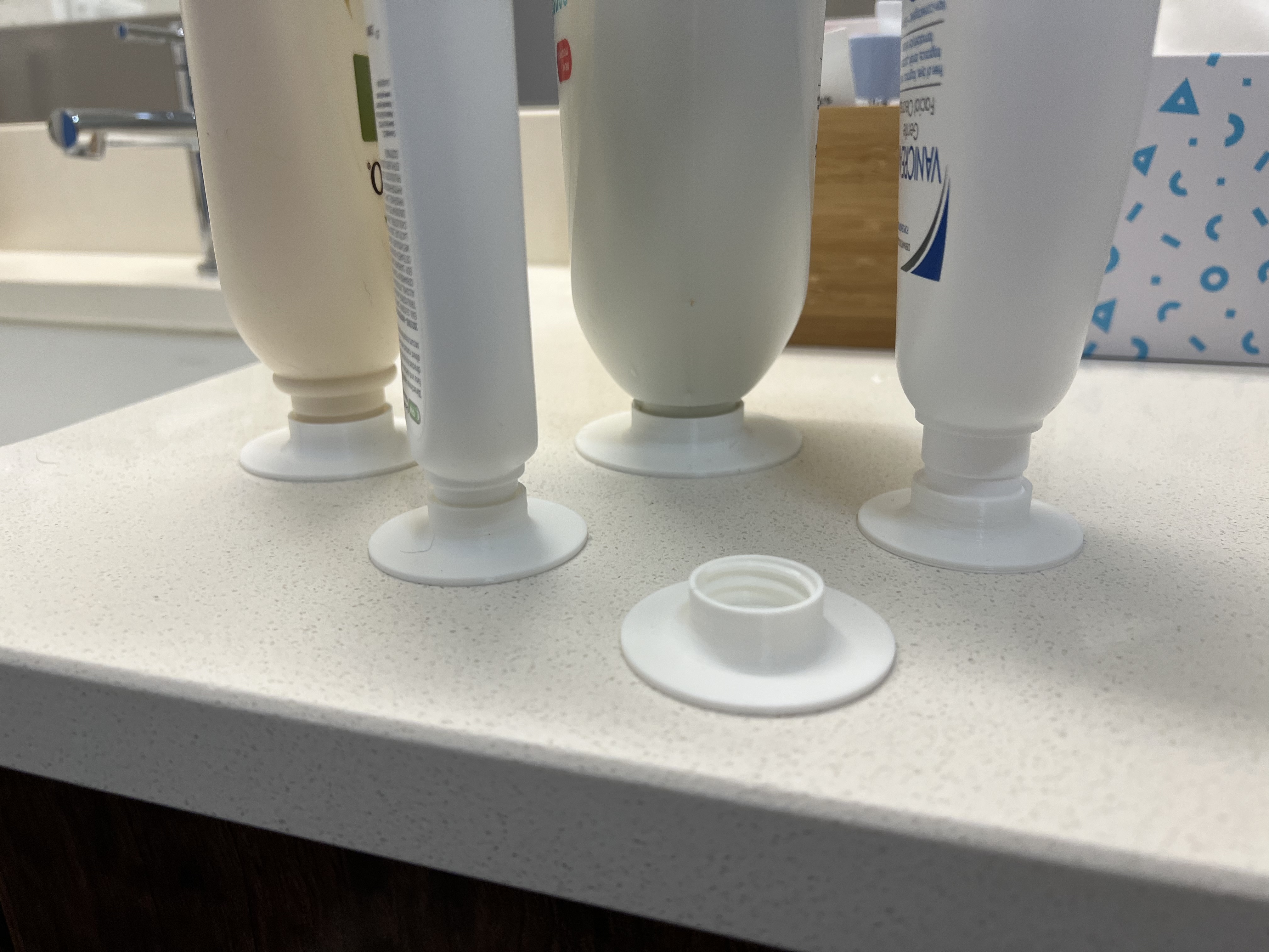 Inverted bottle caps for standard GPI/SPI threads