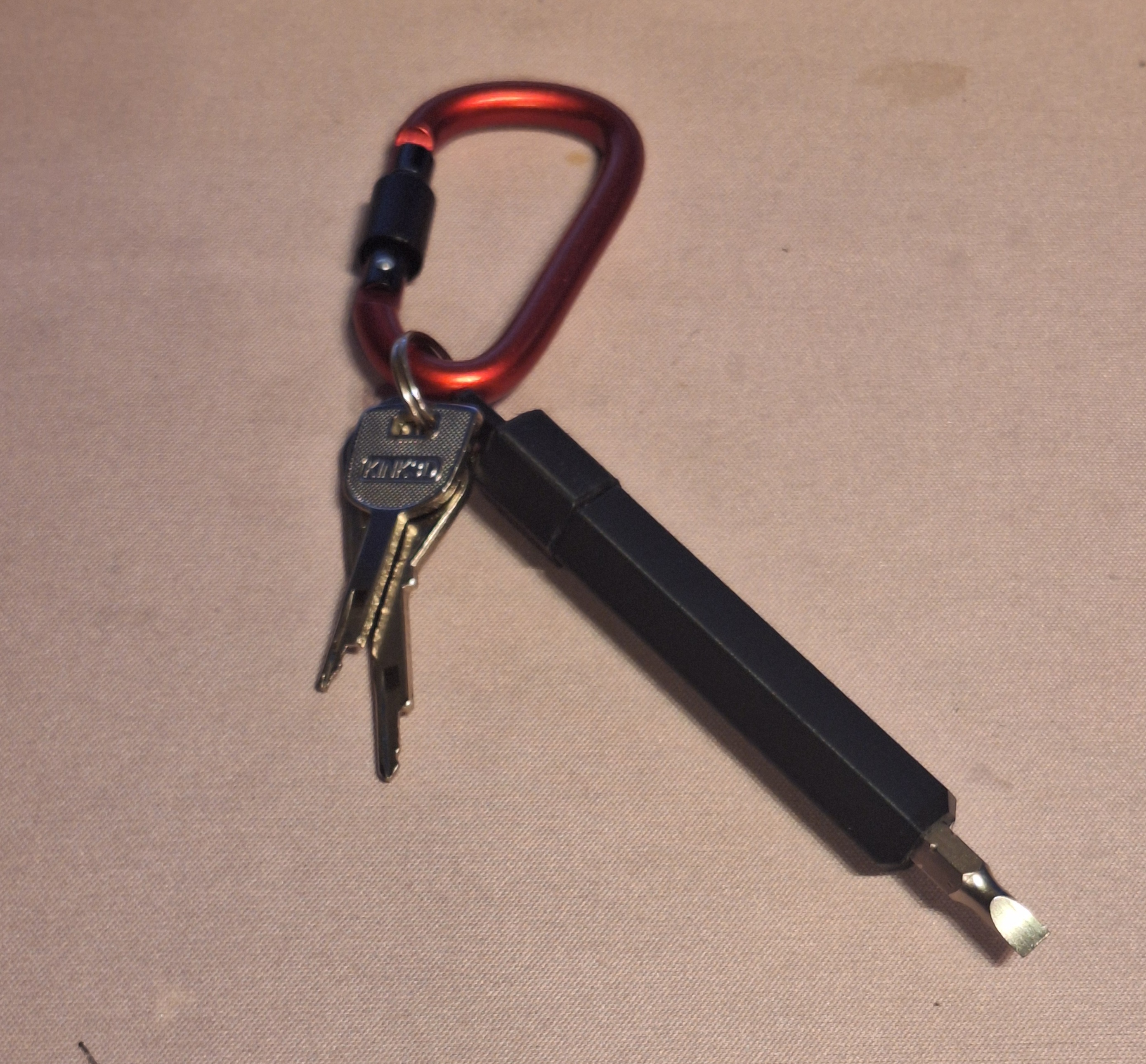 EDC  1/4" Bit Driver - Magnetic Retaining And Internal Storage For 2 Bits