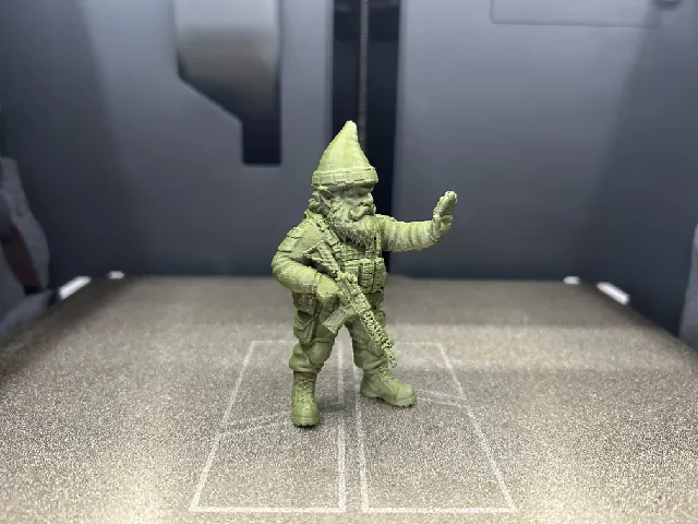 Tactical Gnome Guard - Stop Sign