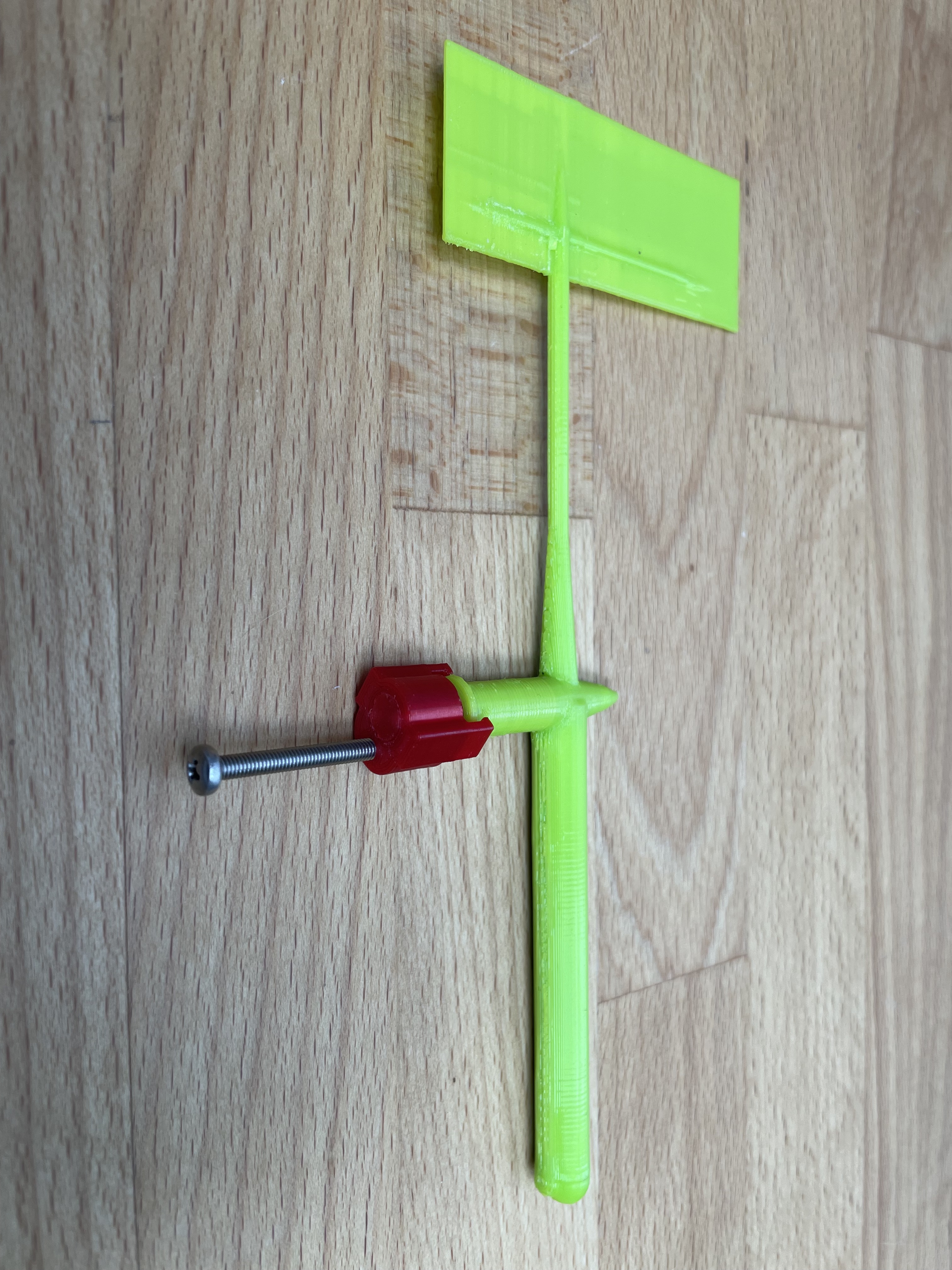 Miniatura 2 do modelo 3D Dinghy wind indicator - surface retaining clip