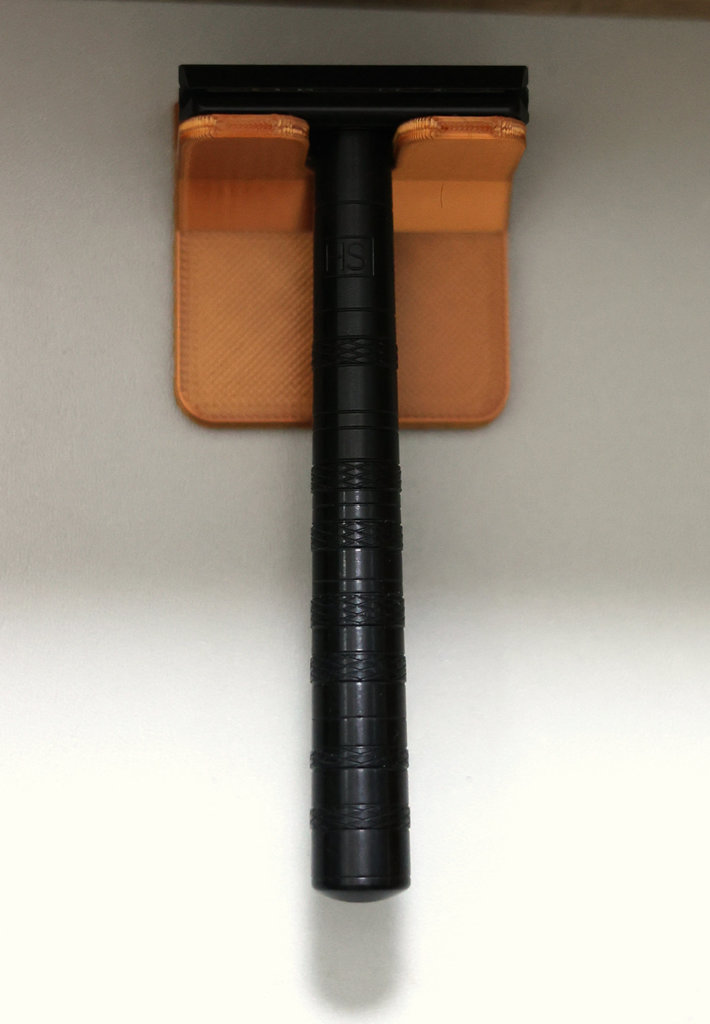 Razor holder for Henson AL13, adhesive mounting