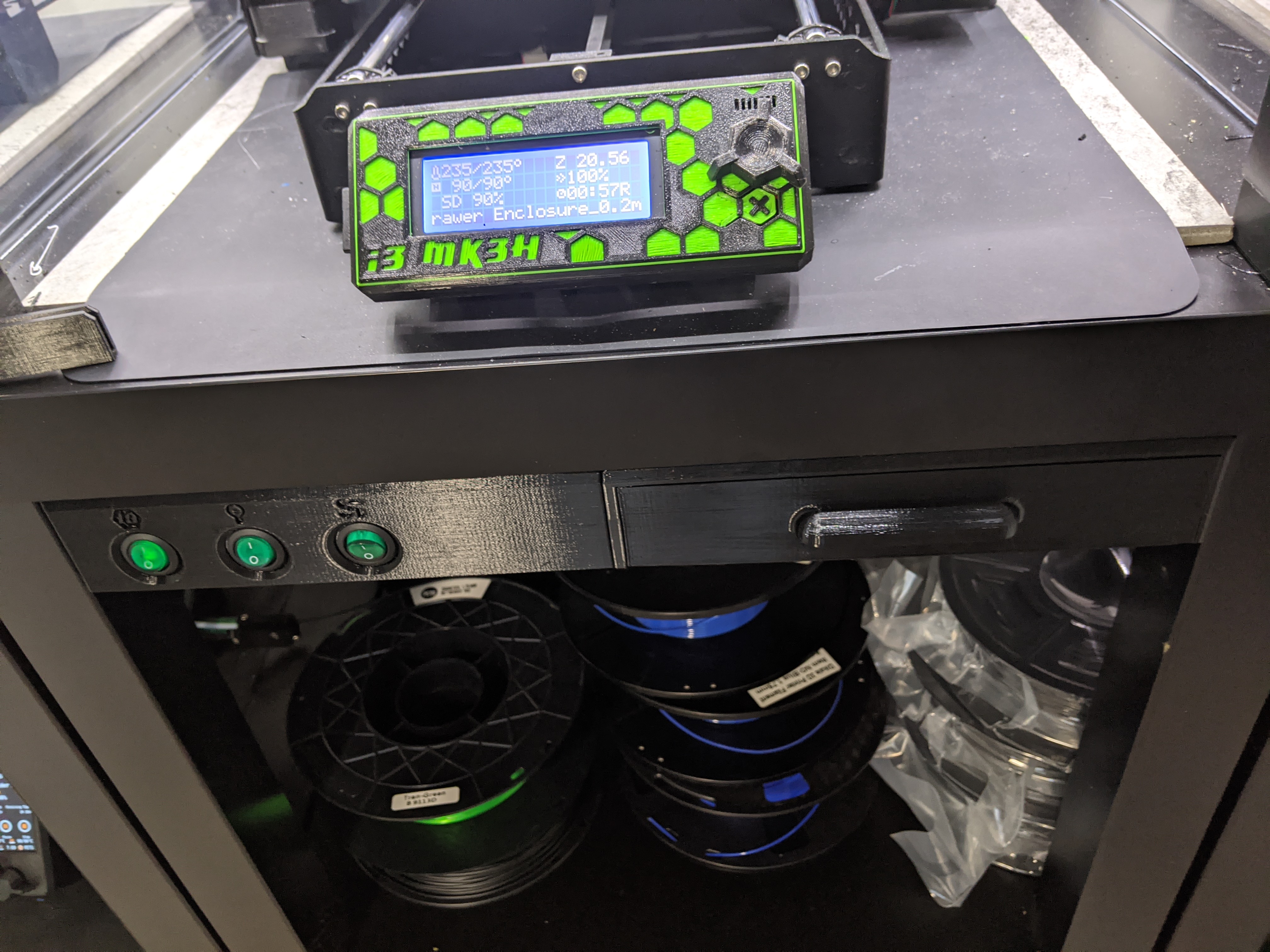 Lack Front Switch Panel with Drawer