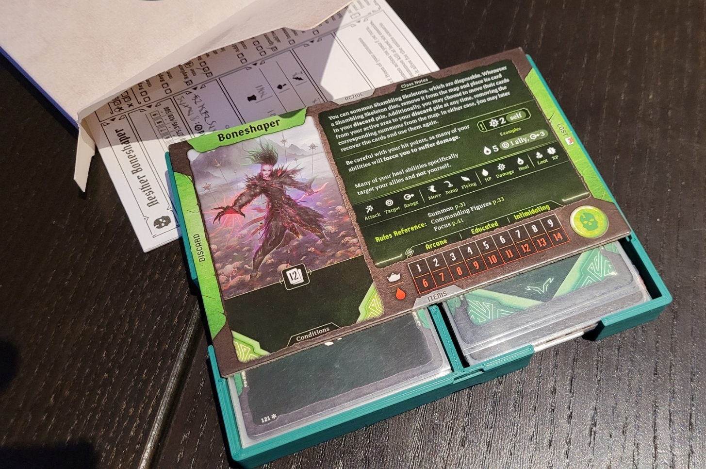 Frosthaven character box insert / organiser