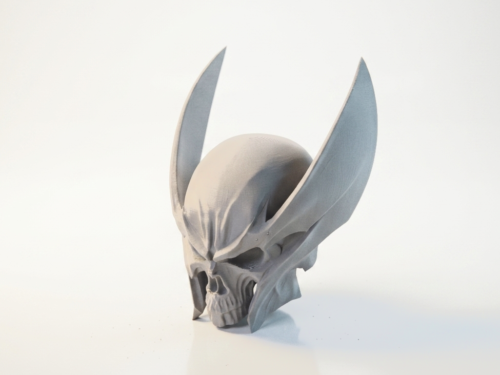 Wolverine Skull Fantasy Sculpture 3D Printable